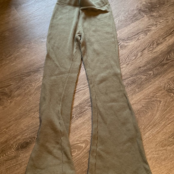 aerie Pants - Aerie waffle wide leg sweats